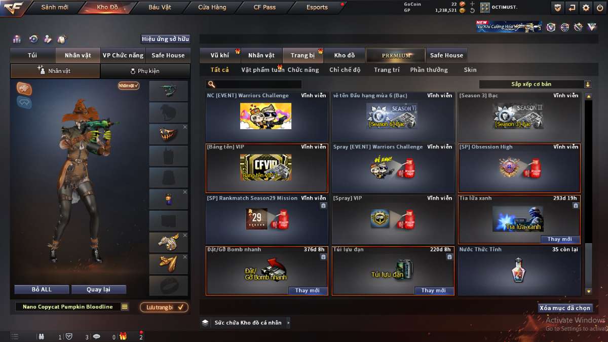 shop acc cf uy tin gia re